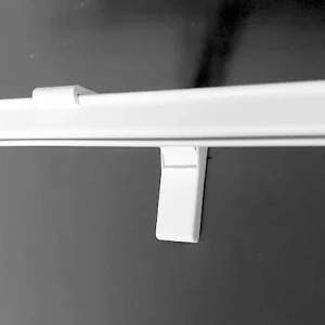 Corded bay window curtain track wall bracket