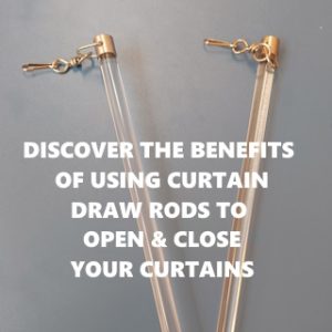 Curtain draw rod used with curtains