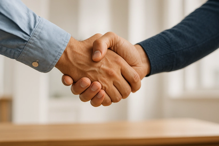 Handshake — our no-quibble promise