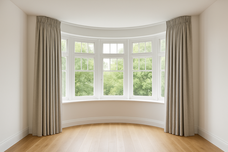 Curved bay curtain advice