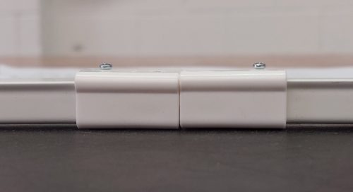 Standard corded centre pulleys simply butt up together