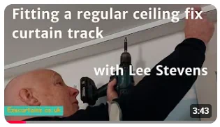 How to fit a regular ceiling fix curtain track