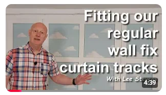 How to fit a regular wall fix curtain track