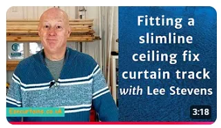 How to fit a slimline ceiling fix curtain track