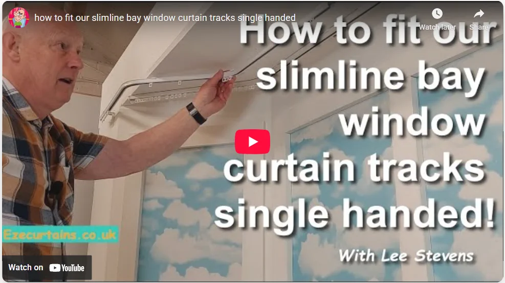How to fit a slimline bay track single-handed