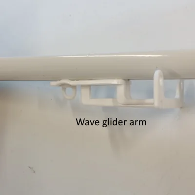 Modern track wave curtain arm
