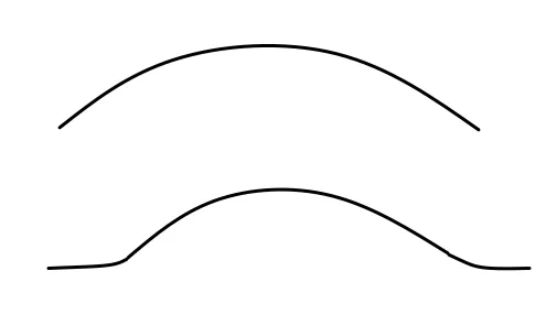 Curved bay icon