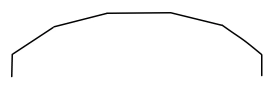 curved five sided bay in bay only template