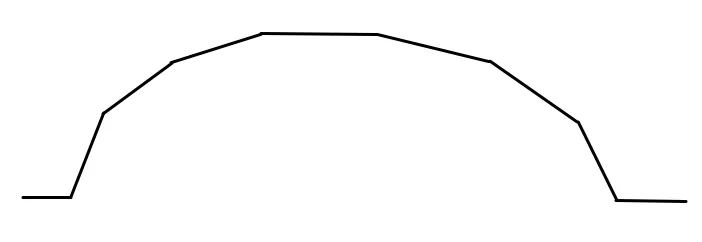 7 sided bay with returns template