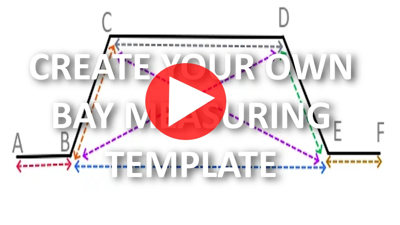 How to create your own bay measuring template