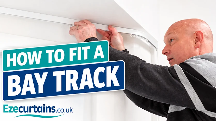Regular bay window curtain track fitting video