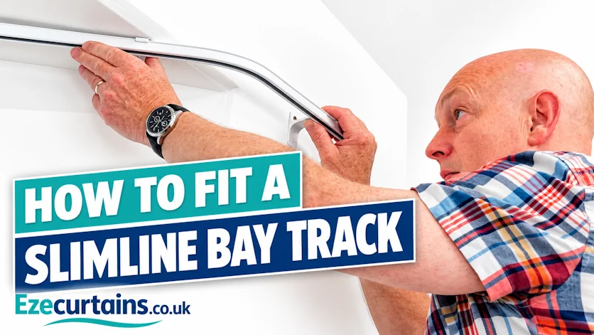 Slimline bay window curtain track fitting video