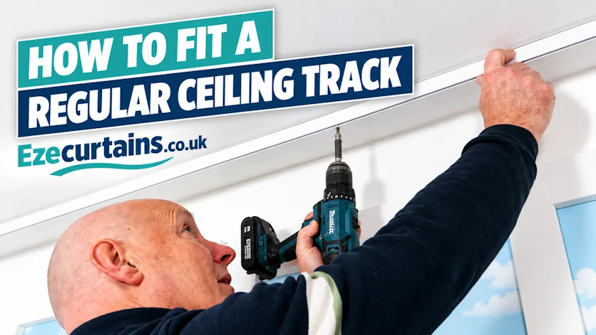 How to fit a regular ceiling fix curtain track