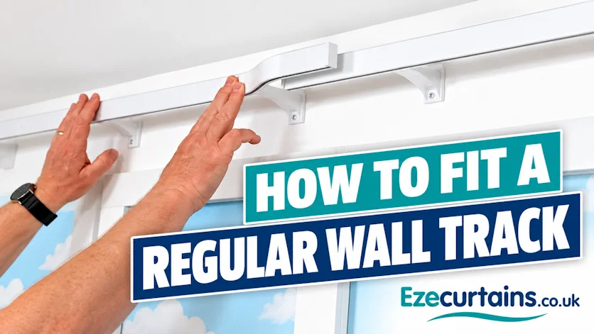 How to fit a regular wall fix curtain track