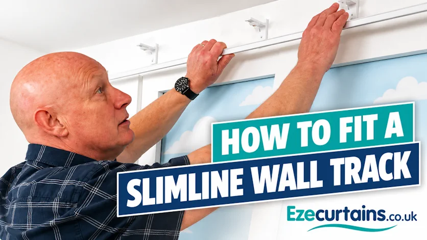 How to fit a slimline wall fix curtain track