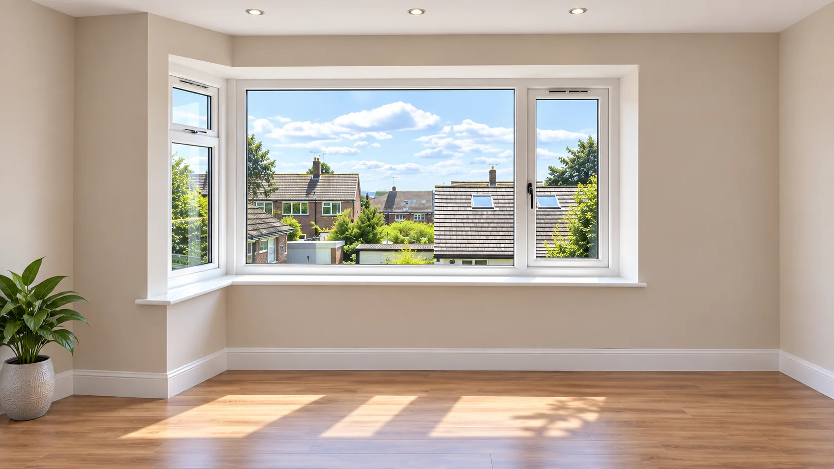 Hanging Curtains in Bay Windows 20 Left-hand bay window with return