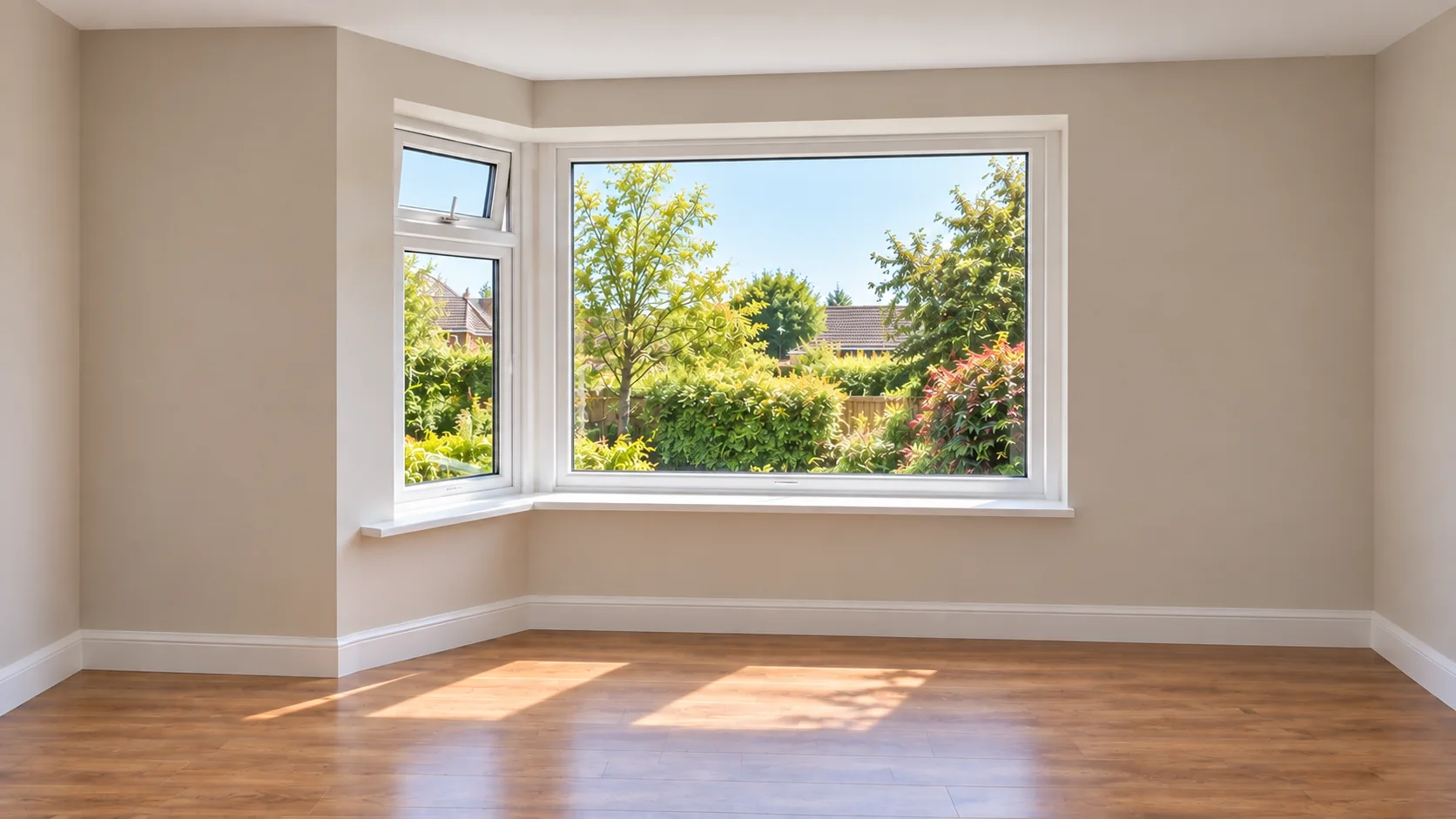 Hanging Curtains in Bay Windows 22 Left-hand splay bay window with return