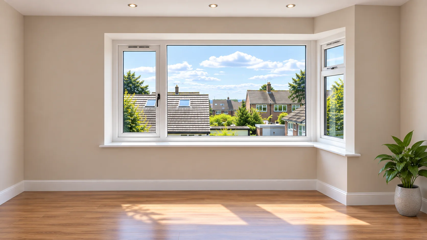 Hanging Curtains in Bay Windows 26 Right-hand bay window with return
