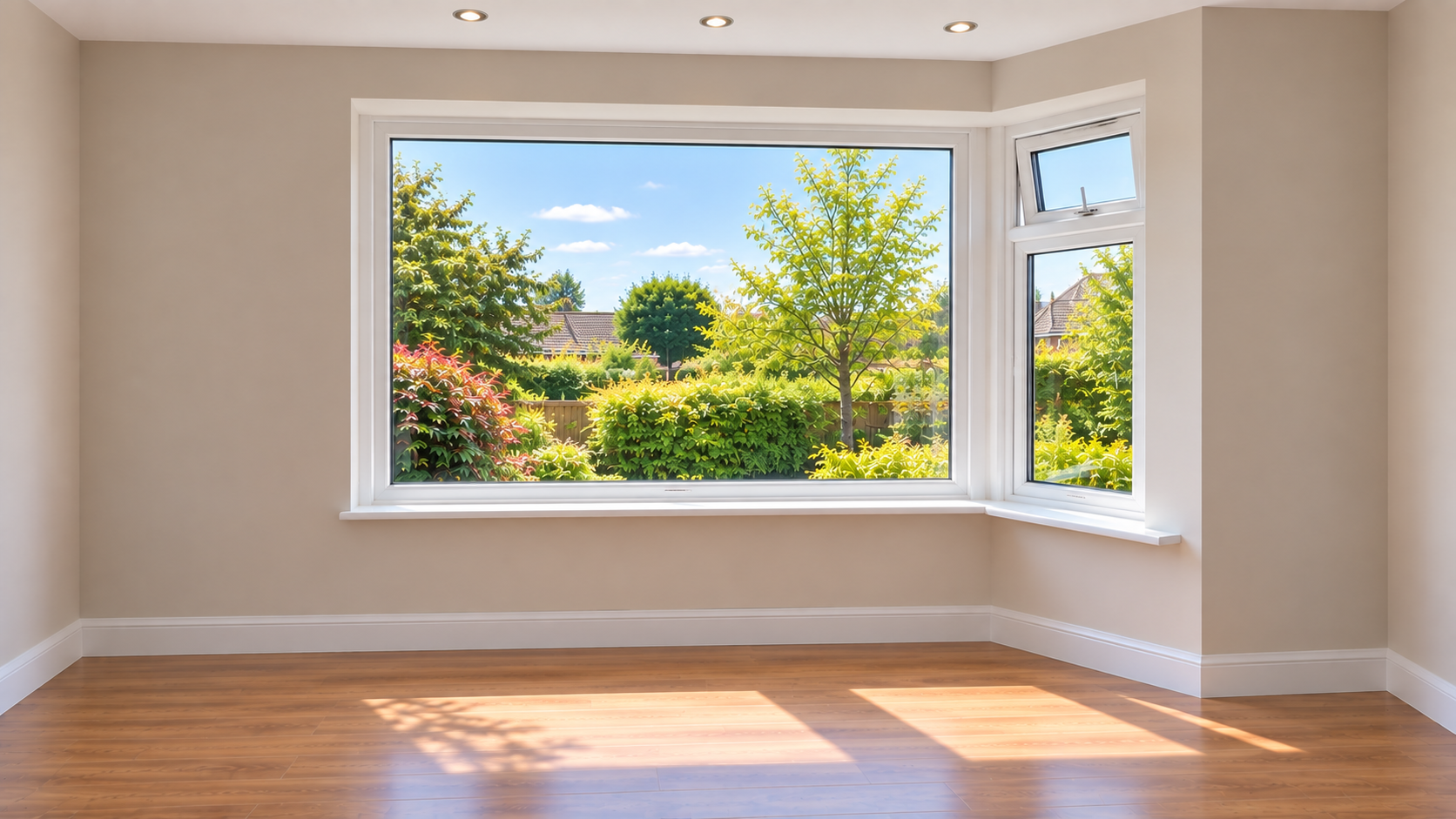 Hanging Curtains in Bay Windows 28 Right-hand splay bay window with return